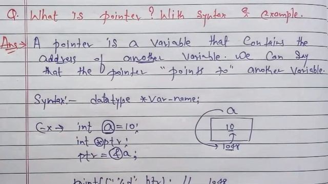 Pointer in C programming | pointer example in c | Learn Coding