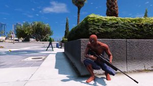 Spider-Man vs Blue Spiderman vs Yellow Spiderman vs Green Spiderman vs Black Spiderman