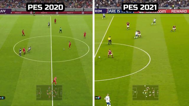 PES 2021 VS PES 2020 | GAMEPLAY COMPARISON
