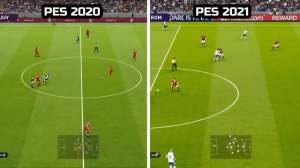 PES 2021 VS PES 2020 | GAMEPLAY COMPARISON