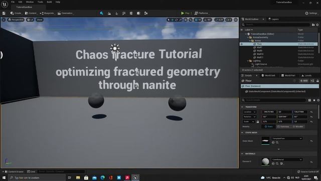Simple Tutorial Unreal Engine 5: Optimizing Chaos Destruction with Nanite. смотреть онлайн