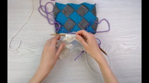 Техника вязания энтрелак (энтерлак) спицами для начинающих