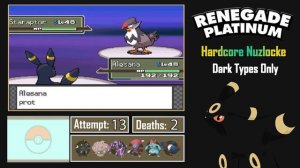 Pokémon Renegade Platinum Hardcore Nuzlocke - Dark Types Only!