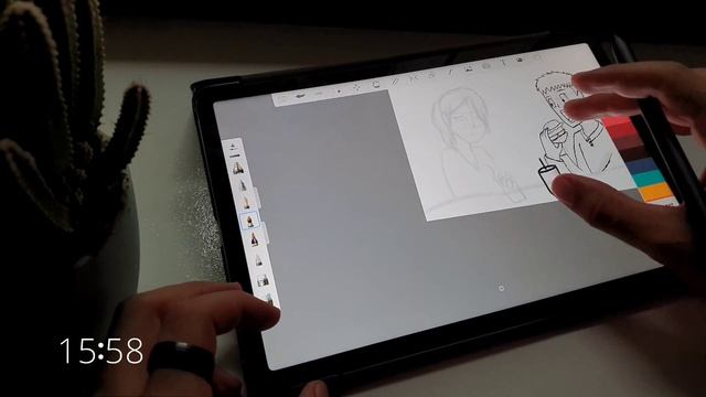 Desenhando no Xiaomi Pad 5 em 30min (time-lapse) смотреть онлайн