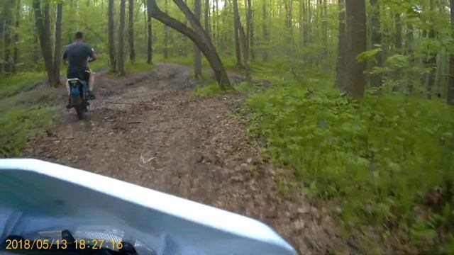 Эндуро к реке Теша. Восход и ттр. Чуть не утонул.