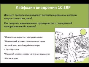 Вебинар "Лайфхаки внедрения 1С:ERP"! 18.12.2019 г.
