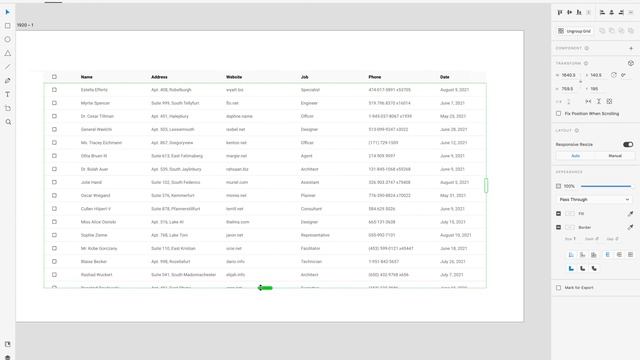 Table Creation - Adobe XD  - Learn in minutes