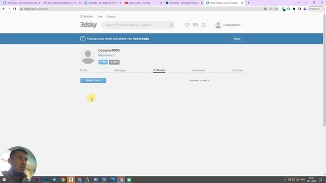 3DDD.ru 3Dsky.org Cgmood.com Cgtrader.com saytlarida qanday profil ochish mumkin. смотреть онлайн