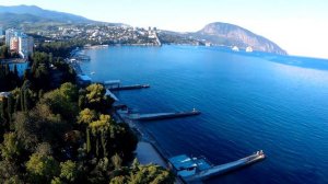 Гурзуф с высоты птичьего полета, аэросъемка (пока без монтажа), пляж, море, красота Крым лето