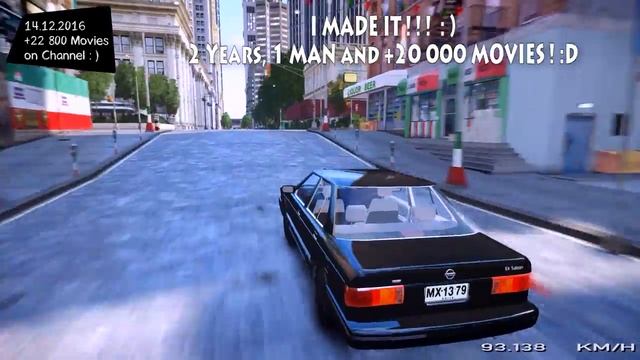 Nissan Tsuru V16 - GTA IV MOD ENB | 2.7K / 1440p ! _REVIEW смотреть онлайн