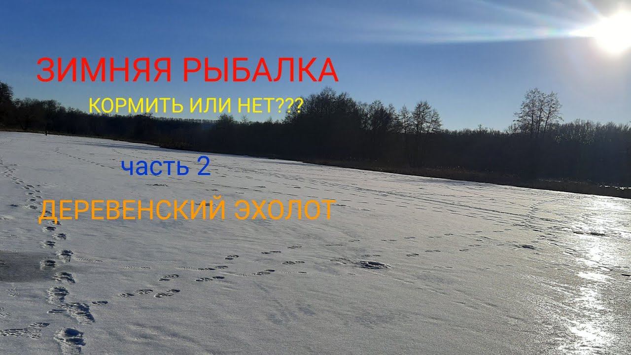 ХОТЬ КОРМИ, ХОТЬ НЕ КОРМИ.../ ДЕРЕВЕНСКИЙ ЭХОЛОТ. ЗИМНЯЯ РЫБАЛКА. часть 2 смотреть онлайн