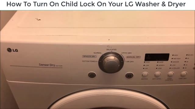 How To Turn On/Off Child Lock On Your LG Washer and Dryer Front Loaders смотреть онлайн