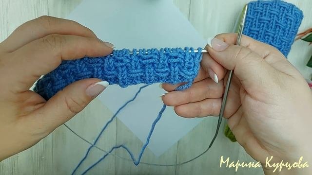 Тапочки-следки одним  полотном. Простые тапочки.