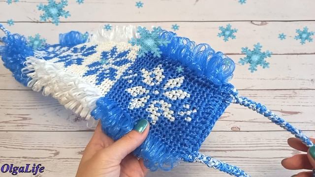 #Мочалка крючком "СНЕЖИНКА"❄❄❄ / Узор по клеточкам /Подробный обзор / #идея_подарка_на_новый_год смотреть онлайн