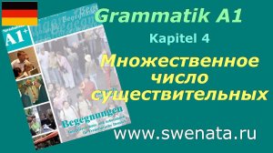 Grammatik A1 Тренируем Множественное число существительных в упражнениях. Работа в учебнике А1
