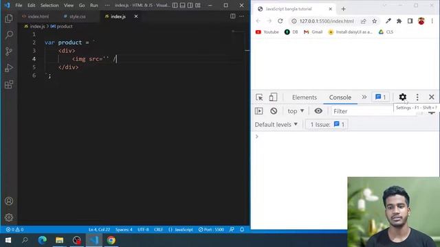 29. JavaScript full course Bangla tutorial | JavaScript Template Literals | Developer Delowar