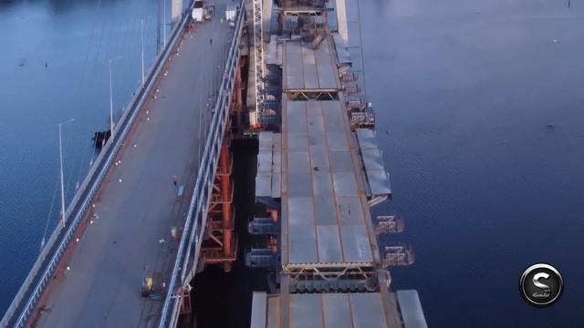 Запорожский мост сегодня. Обзор со стороны о. Хортица до ПИЛОНОВ с высоты. 20.12.21