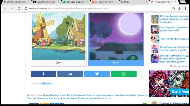 Тэст кто ты из пони принцесс смотреть онлайн