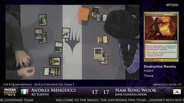 Pro Tour Journey into Nyx - Quarterfinal - Andrea Mengucci vs. Nam Sung Wook смотреть онлайн