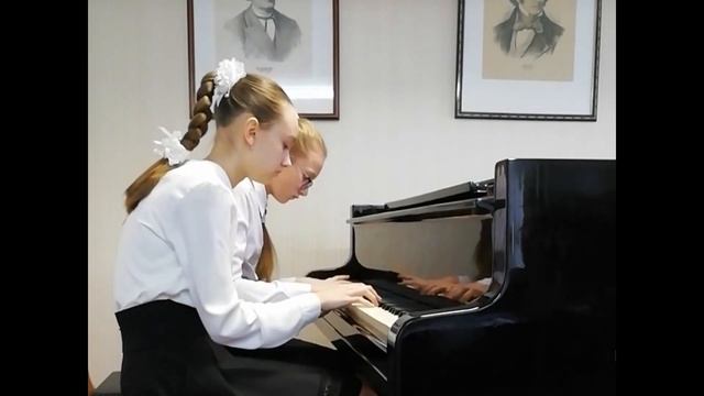 С.Прокофьев "Монтекки и Капулетти". Фортепианный дуэт "Маргаритки" ( Кочанова Анна, Карась Мария)