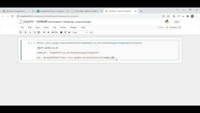 Google Sheet to Jupyter w intro смотреть онлайн