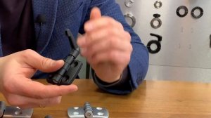 Петля с зажимным рычагом