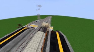 CC 206 Locomotive with Stainless Steel K1 Train: A Minecraft Create Mod Train