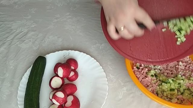 Окрошка на Квасе и Тане ! Рецепт Вкусной Окрошки!!!