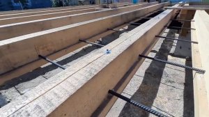 Продолжаем работы на стройке дома из арболита