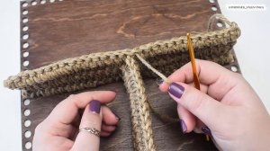 Корзина органайзер крючком ЛЕГКО| корзина из джута| органайзер своими руками