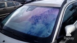 Фиолетовая атермальная пленка хамелеон PWF Тонировка хамелеон