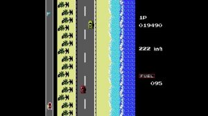 Полное прохождение игры Road Fighter (NES)