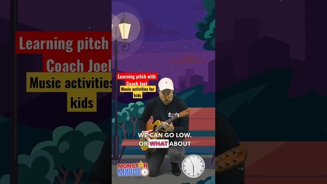 Music activities for kids - Learning Pitch - Monstars Minute #music #kidsvideo #shorts #fun #kids