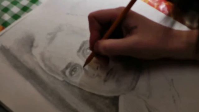 Портрет простым карандашом. Portrait in pencil.