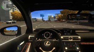 Lexus Is350 F-Sport 2014 | City Car Driving [Steering Wheel] - Normal Driving