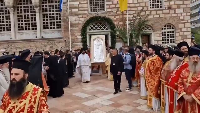 Крестный ход в Салоники, с мощями св.Дмитрия Солунского. 8 Ноября смотреть онлайн