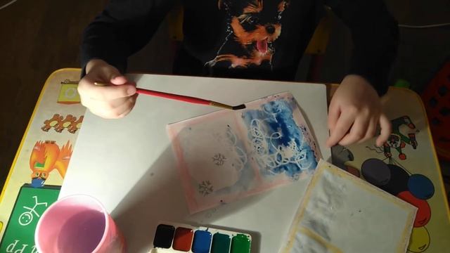 Марусины занятия. Рисование. Узоры на окнах. Техника фотокопия. смотреть онлайн