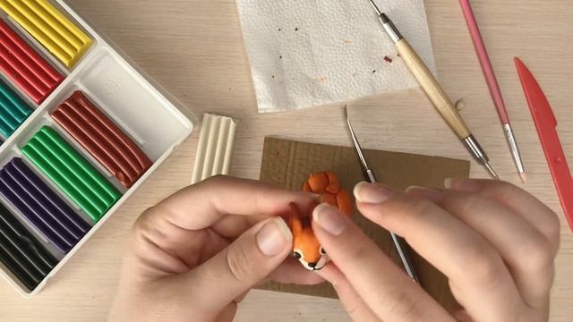 Как слепить белочку из пластилина/Squirrel tutorial from plasticine, sculpture смотреть онлайн