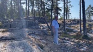 Мы у моря на скалах. Их называют Онежские барабаны!