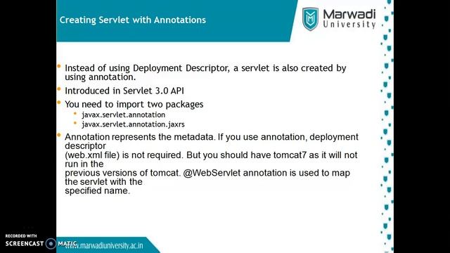 6 Servlet Annotation смотреть онлайн