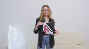 Поясная сумка бананка, белая - от OPTIMUM