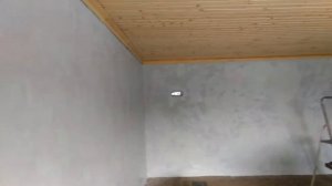 Покраска стен в гараже 2 й слой.