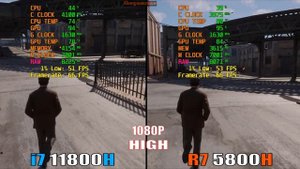 INTEL i7 11800H vs RYZEN 7 5800H || RTX 3060 || GAMING LAPTOP ||