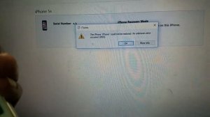 Mengatasi Error 2003 iPhone - The iPhone ''iPhone'' could not be restored. An unknown error occurre