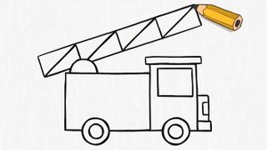 How to Draw Fire Truck. Cartoon Draw with Steve.