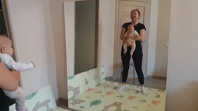 Фитнес с малышом | Упражнения с ребёнком | Как не тратить время в пустую.#фитнессмалышом#фитнесдома