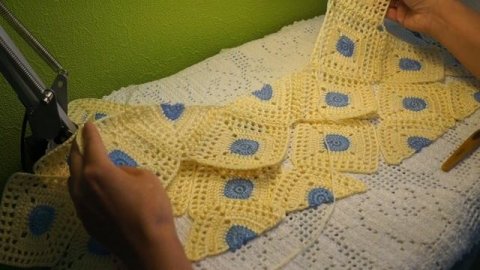 Кофточка из мотивов 1ч., вязание крючком,crochet blouse ( В № 161)