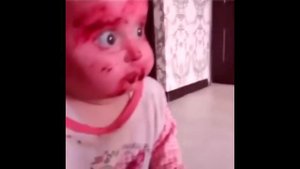 Дети поели свеклы.