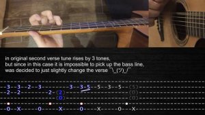 How to play 'Red Alert 3 theme - Soviet March' Guitar Tutorial [TABS] Fingerstyle