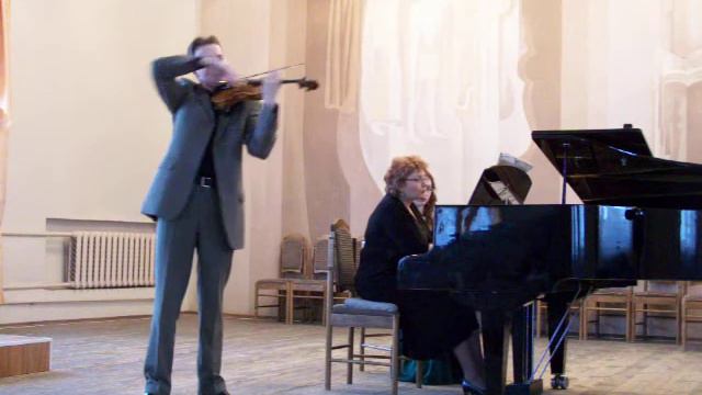 E.Grieg. Sonata for violin&piano c-moll, 1st part. Aleksey Cherkasov (violin), Julia Akbari (piano) смотреть онлайн